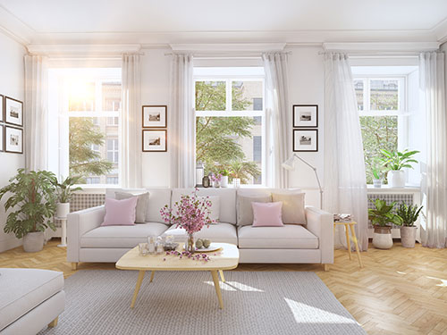 Living room curtains