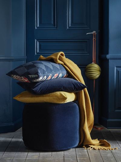 Deep blue color of the year in home interior