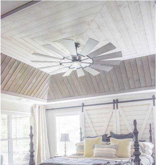 Ceiling Shiplap Master Bedroom