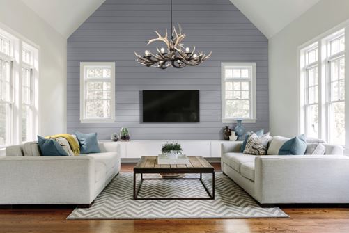 Timeless granite gray nickel gap in living room