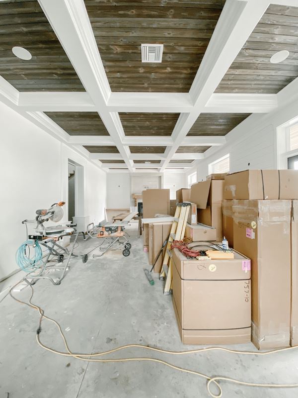 Charred Wood Ash Gray shiplap ceiling inlay_partially moved