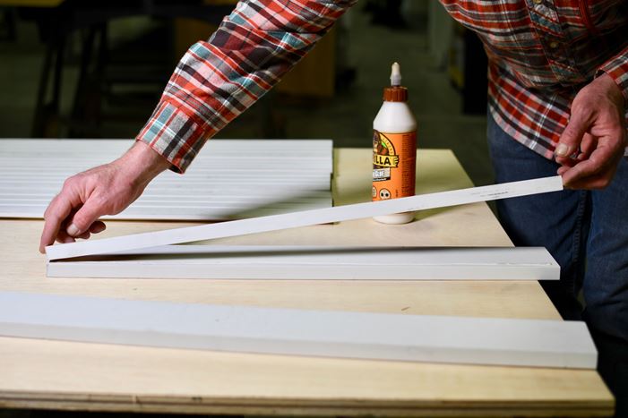 Attaching boards with glue