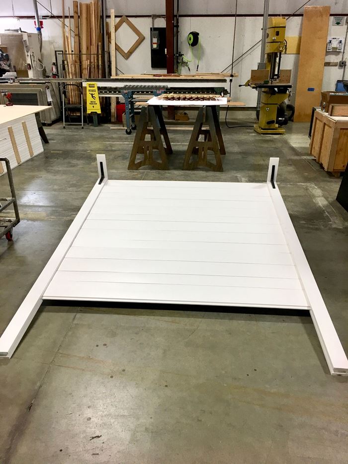 Putting the shiplap wall together