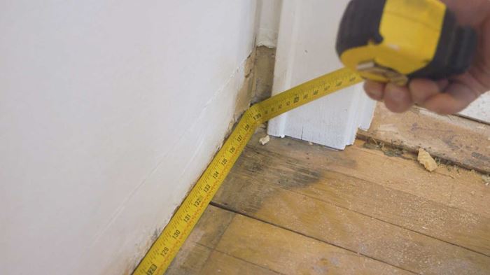 Measuring your wall horizontally