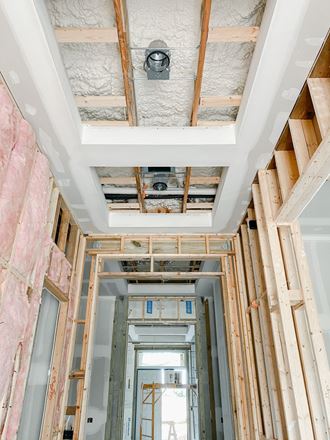 Foyer before shiplap