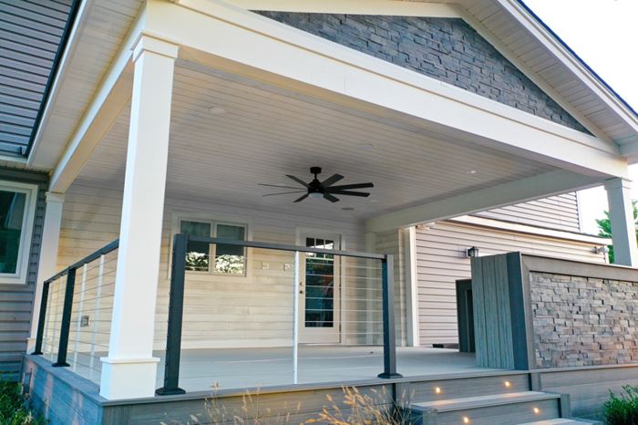 Premier Outdoor Outdoor Patio Ceiling Wall Glacier Thermally Modified Wood Cladding