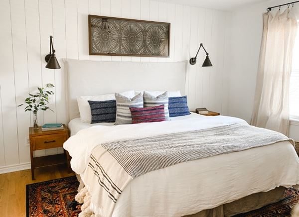 Vertical Timeless Shiplap in Bedroom