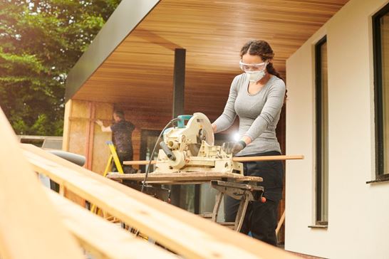 Exterior wood siding installation