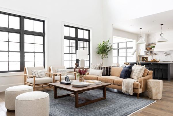 7 ways to make your space feel bigger: use furniture with legs 
