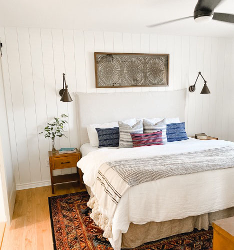 7 ways to make your room feel bigger: use shiplap to create visual height and width