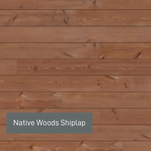 Native Woods shiplap Saddle Shop Now