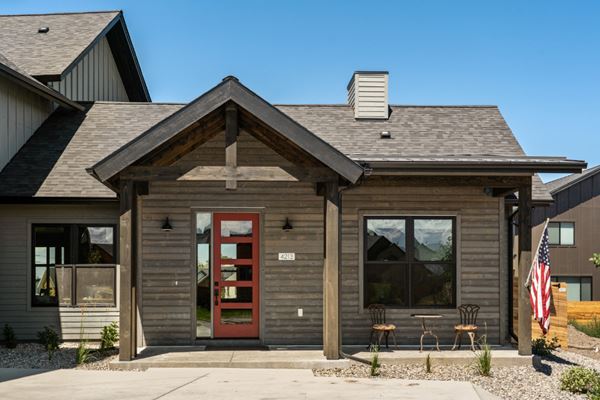 Modern home featuring UFP-Edge big sky thermally modified wood collection shiplap