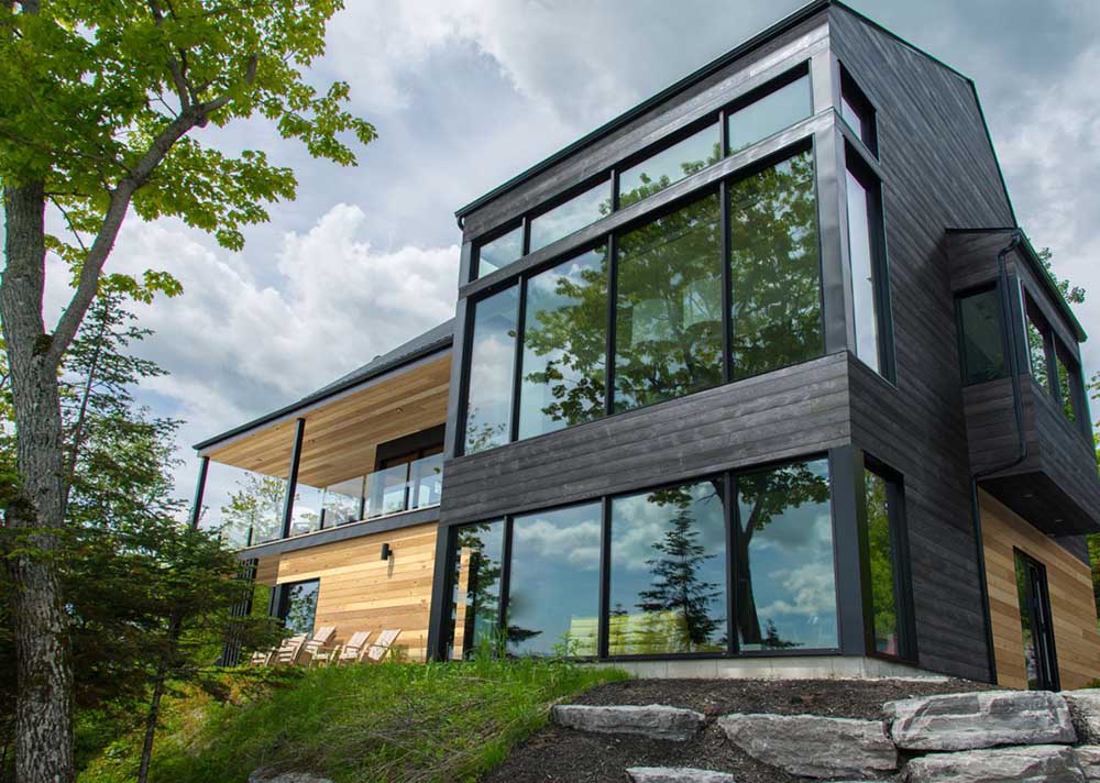 UFP-Edge Thermally Modified Wood Cladding Timber Ridge and Natural Modern Forest Home 