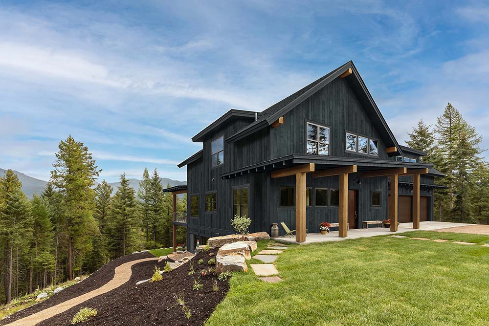 Rustic home with UFP-Edge thermally modified wood collection shiplap siding