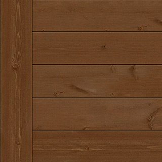 Saddle brown native woods small wall with matching trim