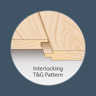 Interlocking tongue and groove pattern graphic