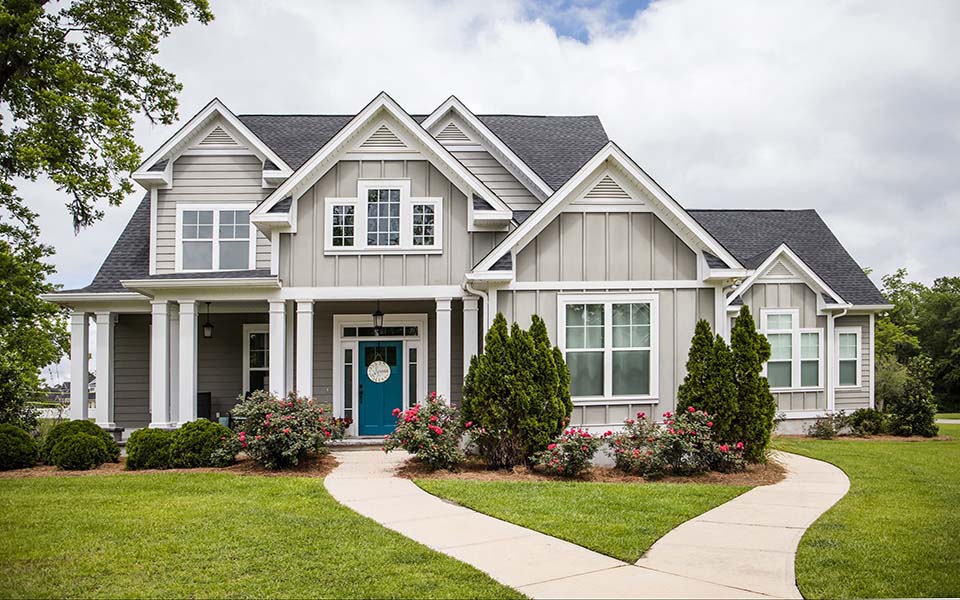 Modern house with UFP-Edge True Finger-Jointed Trim and Fascia