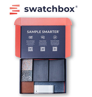 Open swatchbox showing material options