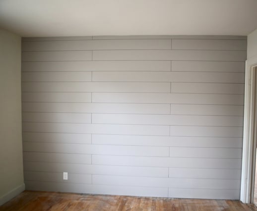 How to Paint Primed Shiplap