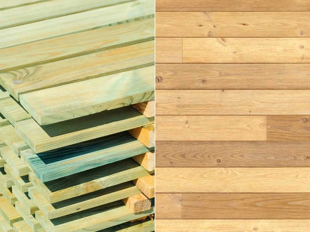 The difference between pressure treated and thermally modified wood (1)