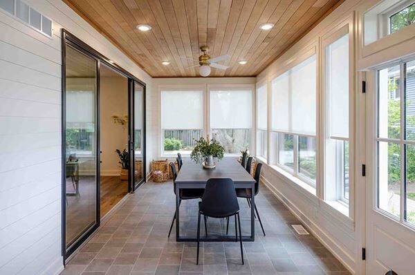 Modern cottage remodel with thermally modified wood cladding, Picture