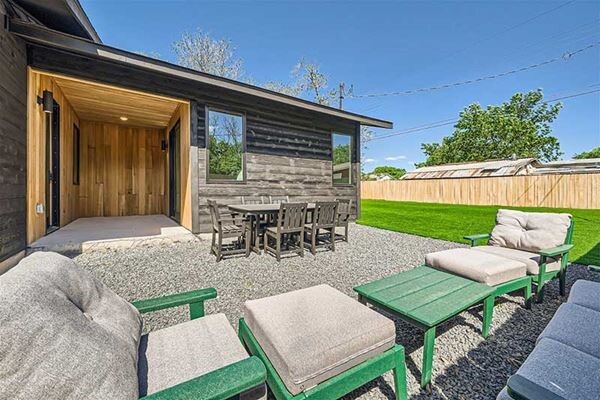 Modern home renovation with thermally modified wood cladding, Picture