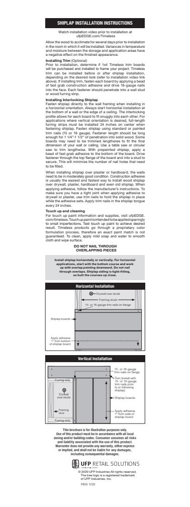 EDGE_Timeless_Shiplap Installation Instructions