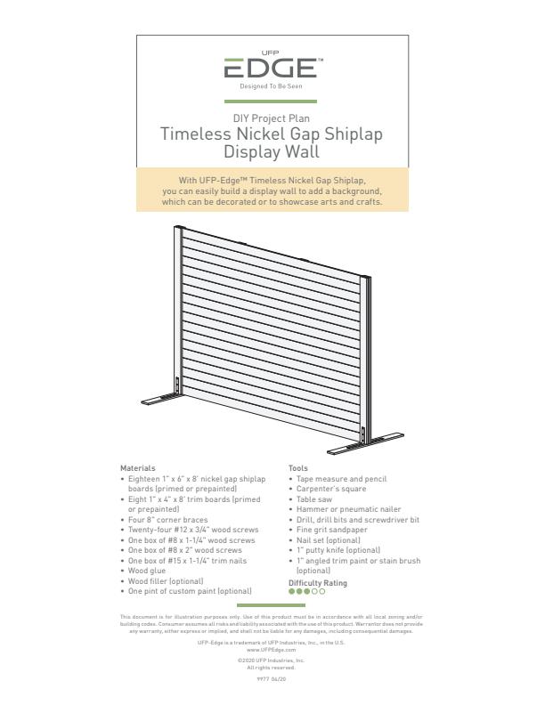 ufpEDGE_Timeless_Project Plan_Display Wall