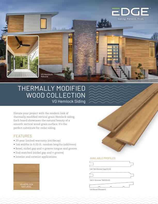 EDGE_Thermally Modified Wood Collection_TMW_Hemlock_Sell Sheet